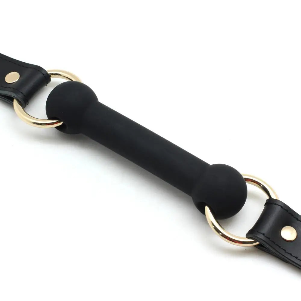 ANON SECRETS - Cow Leather & Silicone Bite Gag