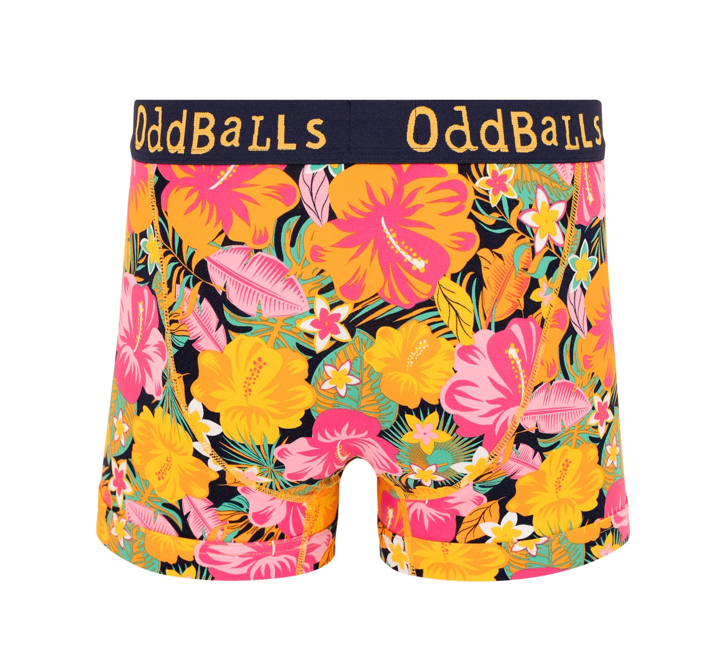 Oddballs - Hibiscus - Mens Cotton Boxer Shorts