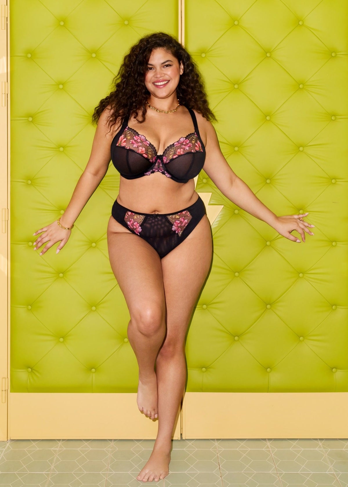 Elomi - Teagan High Leg Brief in rainbow