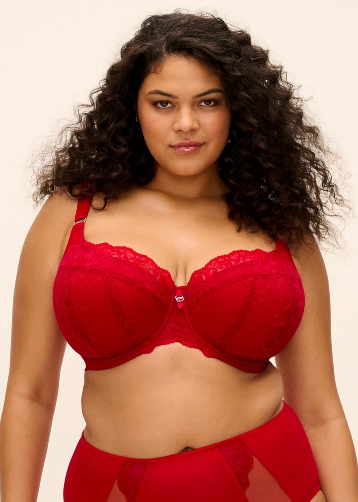 ELOMI - Brianna Uw Padded Half Cup Bra in Haute Red
