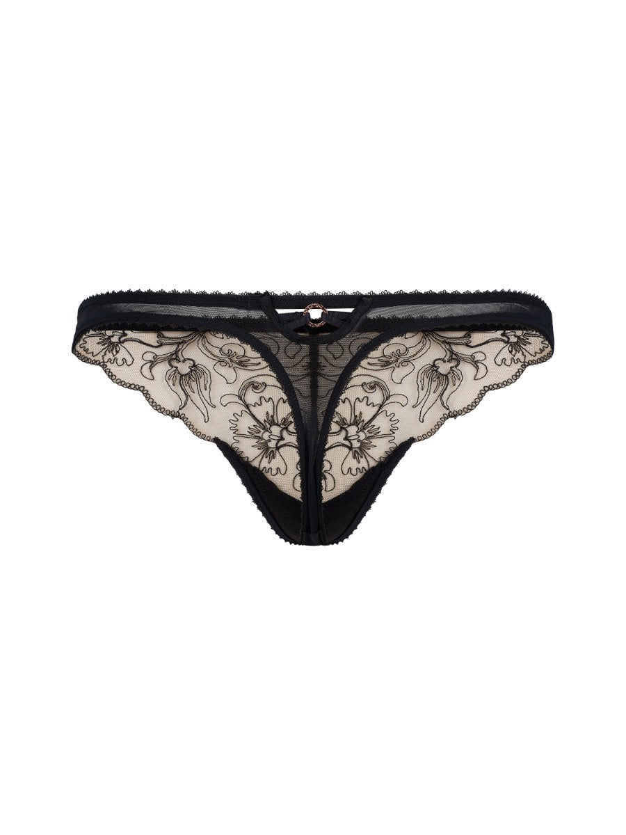 GOSSARD - VIP Fleur de Nuit Thong - Black