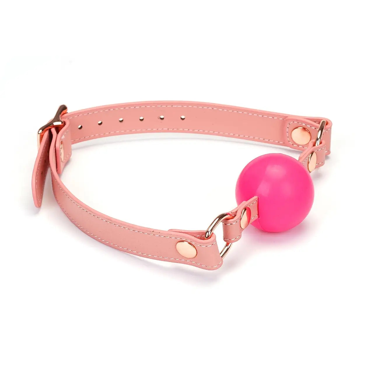 ANON SECRETS - Pink Dream LEATHER BALL GAG