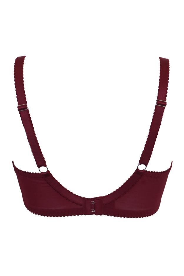 POUR MOI - Hollywood Padded Balconette Bra in Burgundy
