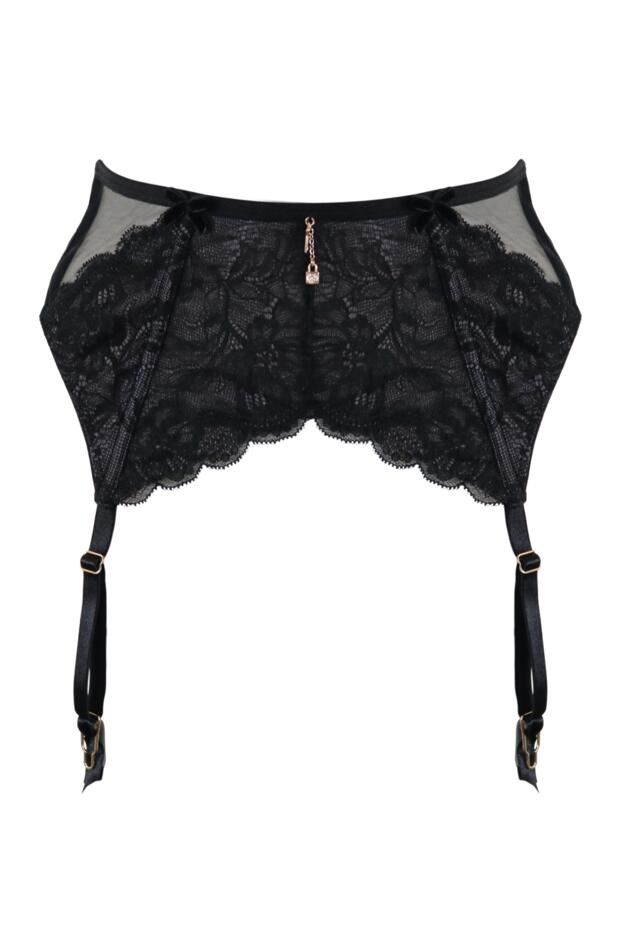 POUR MOI - Desire Suspender in Black/Slate