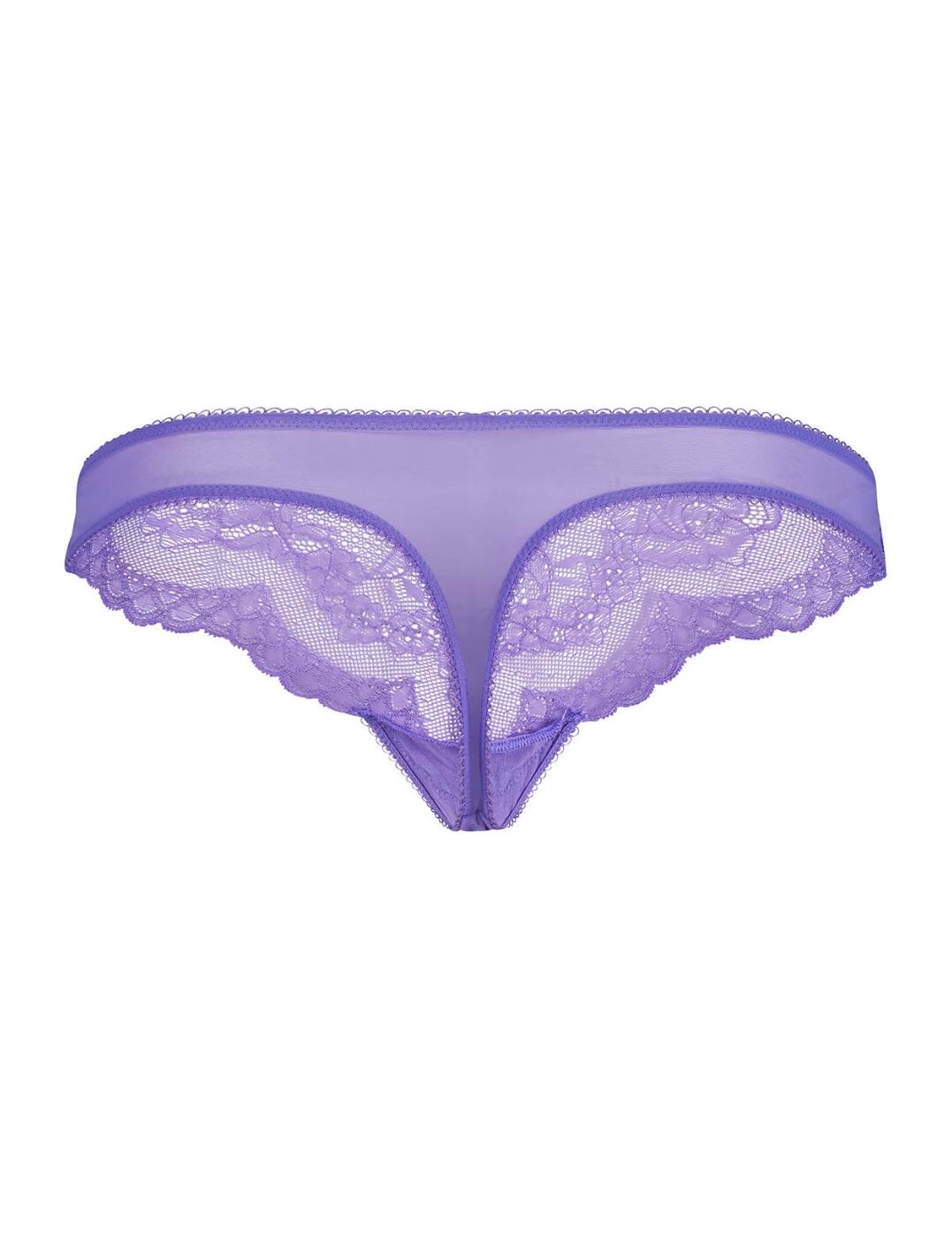 GOSSARD - Superboost Lace Thong in Purple hebe