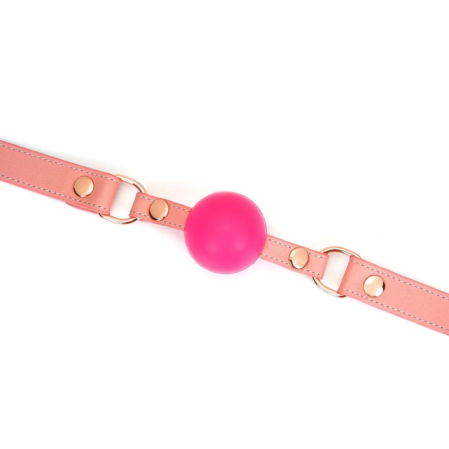ANON SECRETS - Pink Dream LEATHER BALL GAG