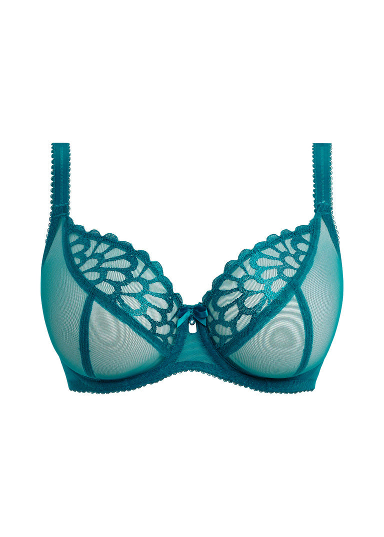 FREYA - Loveland Bombshell Plunge Bra in teal