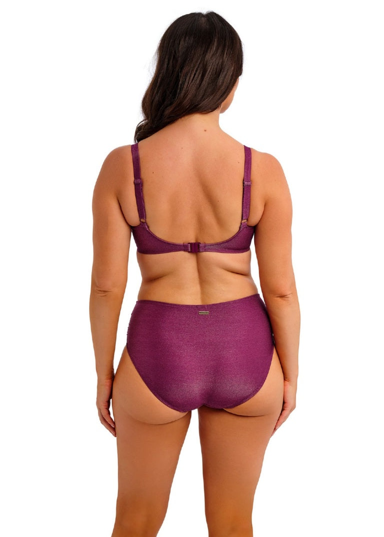 FANTASIE - Paros Coast Uw Gathered Full Cup Bikini Top in Berry Shimmer