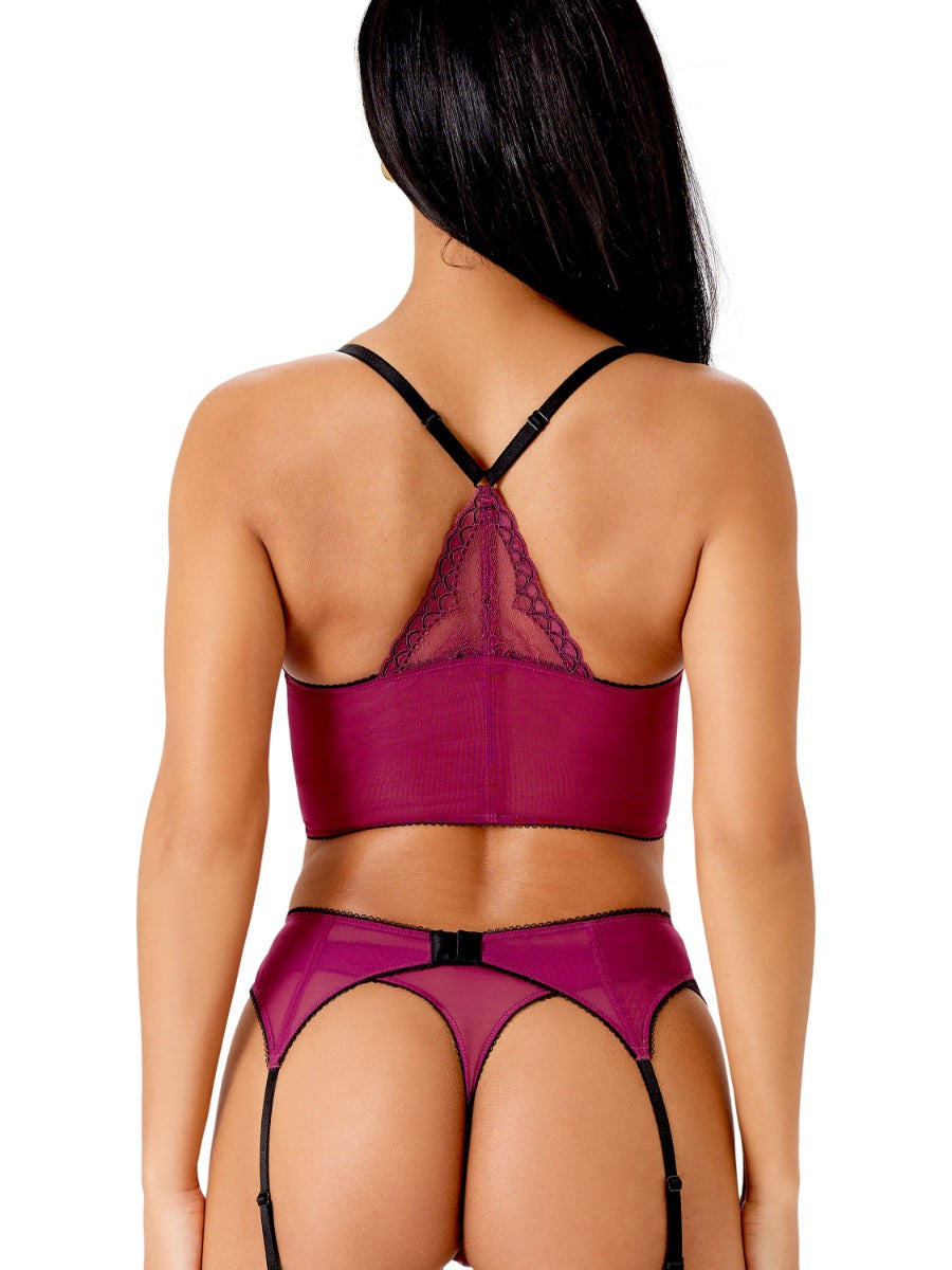 Gossard - Superboost Lace Suspender in Purple Potion