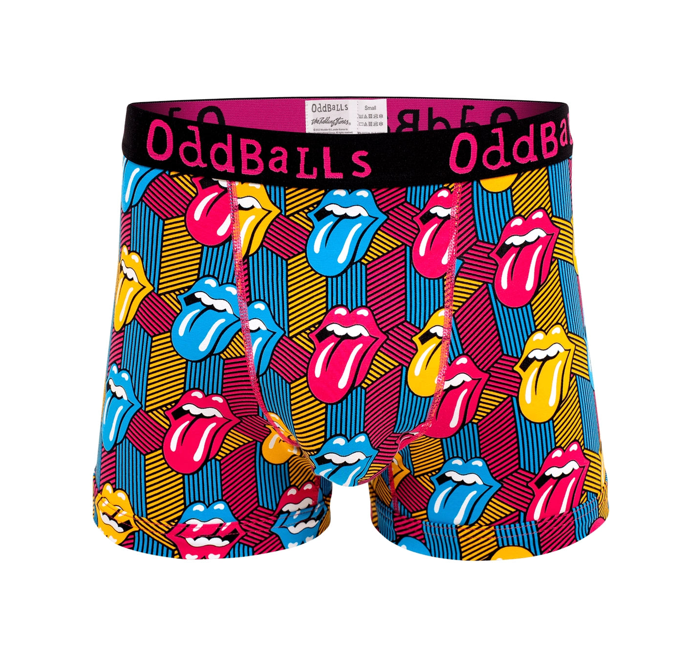 Oddballs - The Rolling Stones - Retro - Mens Cotton Boxer Shorts