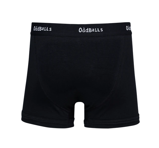 Oddballs - Classic Black - Mens Boxer Shorts