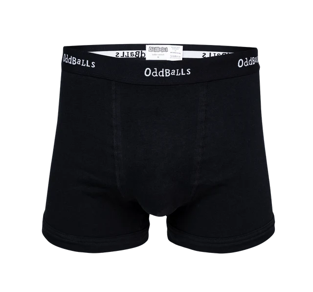 Oddballs - Classic Black - Mens Boxer Shorts