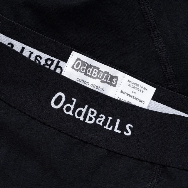 Oddballs - Classic Black - Mens Boxer Shorts
