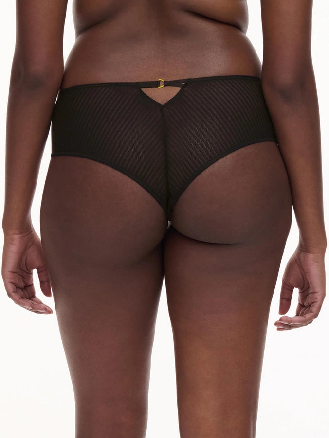 Chantelle Pulp - Spice short in Noir and yellow