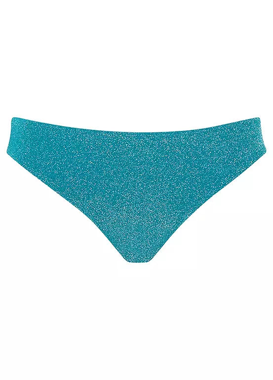 PANACHE - Billie Classic Bikini Brief in Sparkle Teal