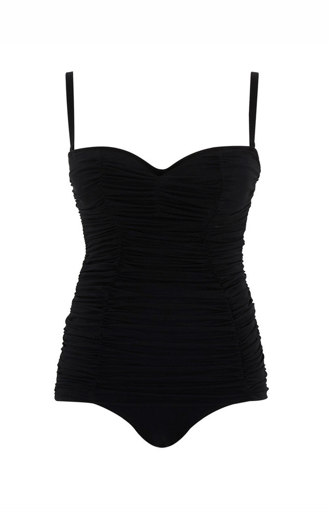 PANACHE - Marilyn Bandeau Swimsuit in Black