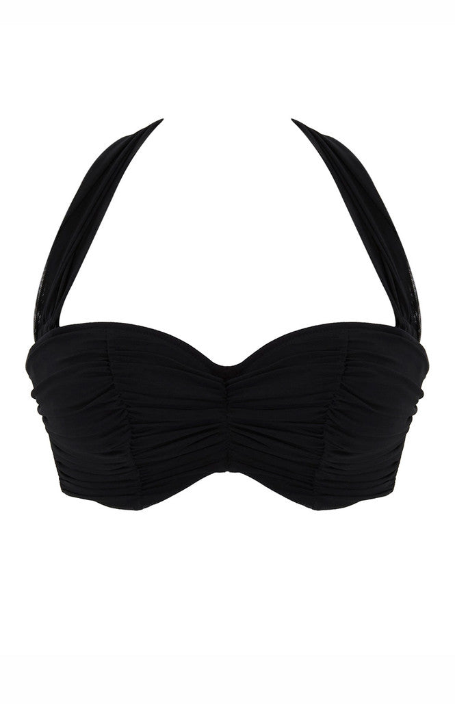 PANACHE - Margot Bandeau Bikini Top in Black