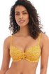 FREYA - CALA PALMA PLUNGE BIKINI TOP IN YELLOW SPOT