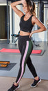 POUR MOI - ENERGY SPORTS LEGGING IN BLACK PINK AND KHAKI
