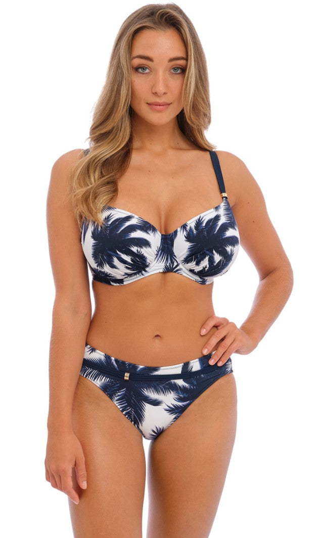 FANTASIE - CARMELITA AVENUE FULL CUP BIKINI TOP IN NAVY AND WHITE