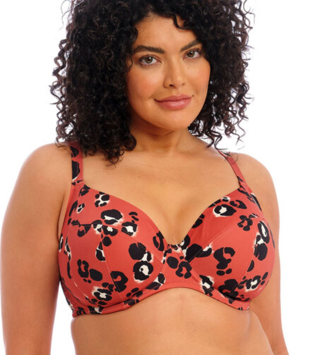 ELOMI - KOTIYA PLUNGE BIKINI TOP IN TERACOTTA