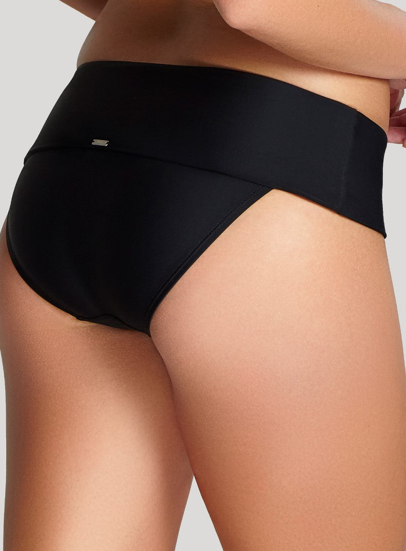 PANACHE - ANYA FOLD BIKINI BRIEF IN BLACK