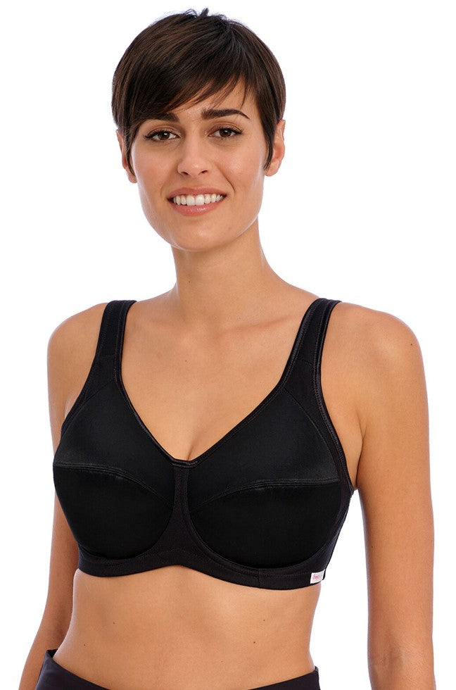 FREYA - CORE SPORTS BRA IN BLACK
