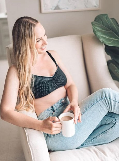 POYCE - BLOSSOM NURSING BRA IN BLACK