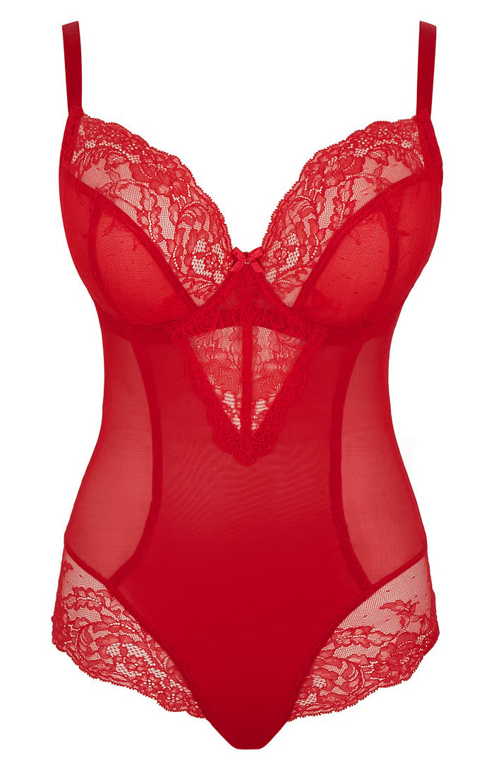 PANACHE - Ana Bodysuit in red
