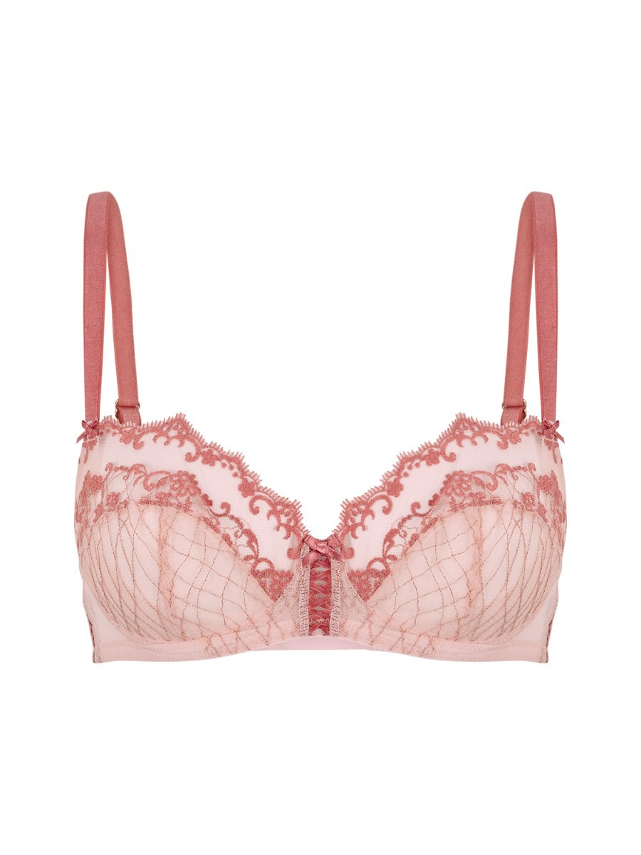GOSSARD - Lacage Non Padded Balconette Bra in Rose