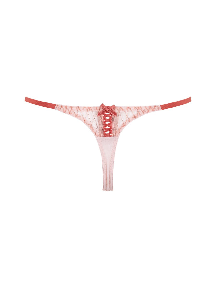GOSSARD - Lacage Thong in Rose