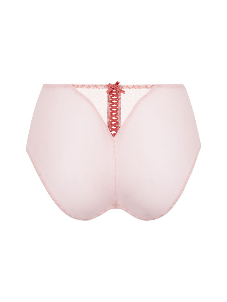 GOSSARD - Lacage High Waisted Brief in Rose