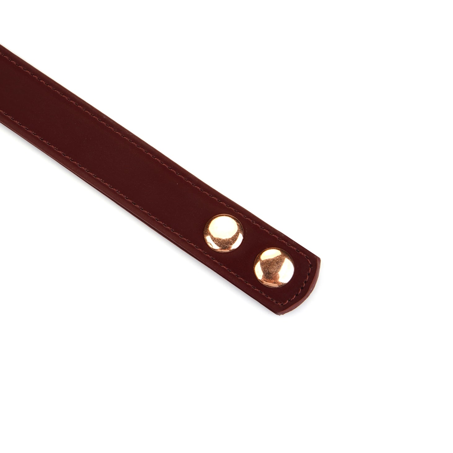 ANON SECRETS - Vegan Collar with Nipple Clamps Metallic Shade Burgundy