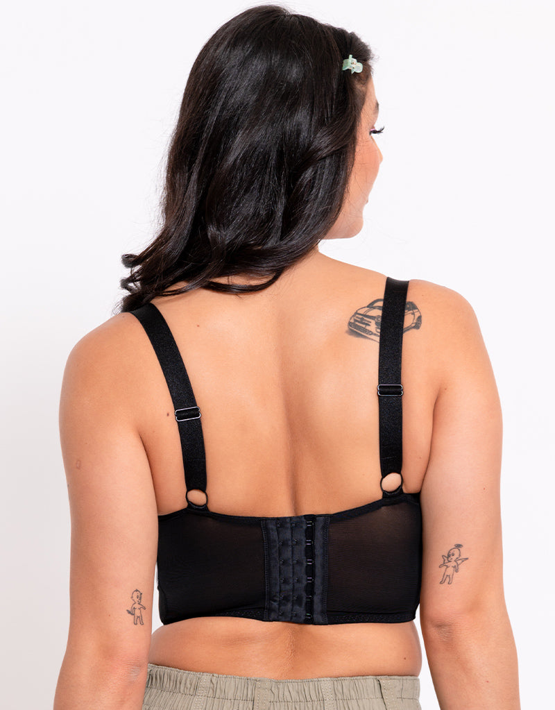 CURVY KATE - STORM LONG LINE BALCONY BRA IN BALCK