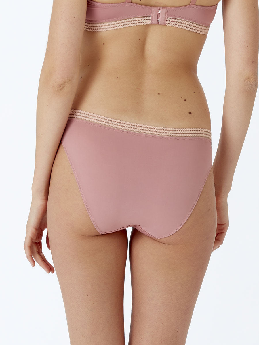 PRETTY POLLY - Contemporary Rib Brief - Dusty Rose