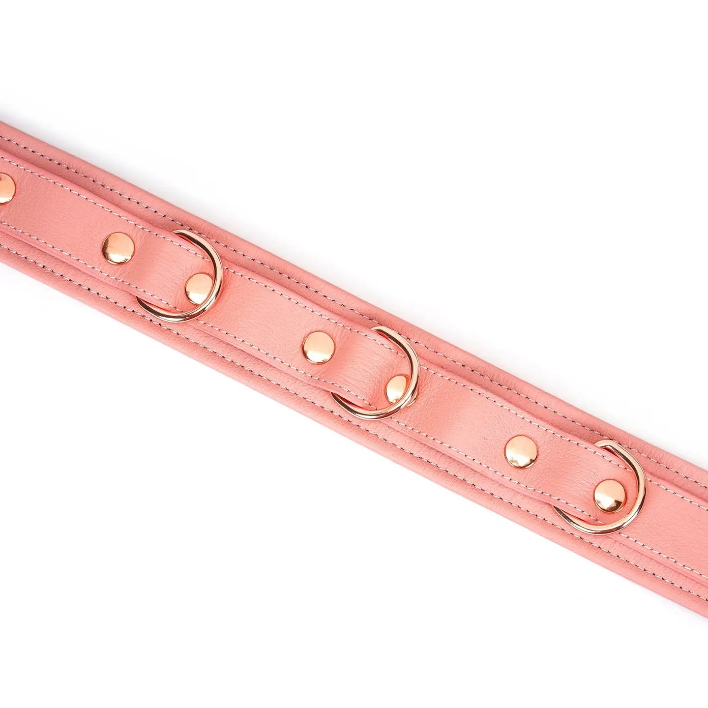 ANON SECRETS - Pink Dream Leather Collar With Leash