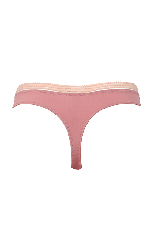 PRETTY POLLY - Contemporary Rib Thong - Dusty Rose