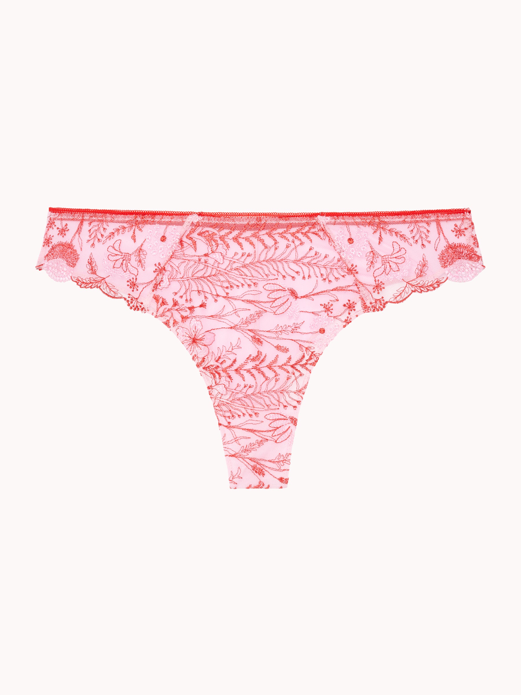 PASSIONATA - Chloe tanga in Red/Fuchsia