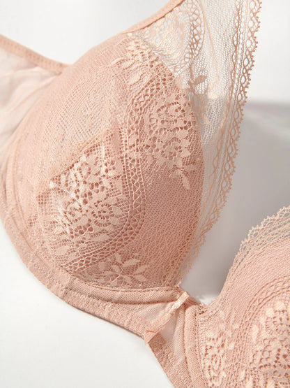 PASSIONATA - MADDIE PLUNGE BRA WIRED PADDED in Soft pink