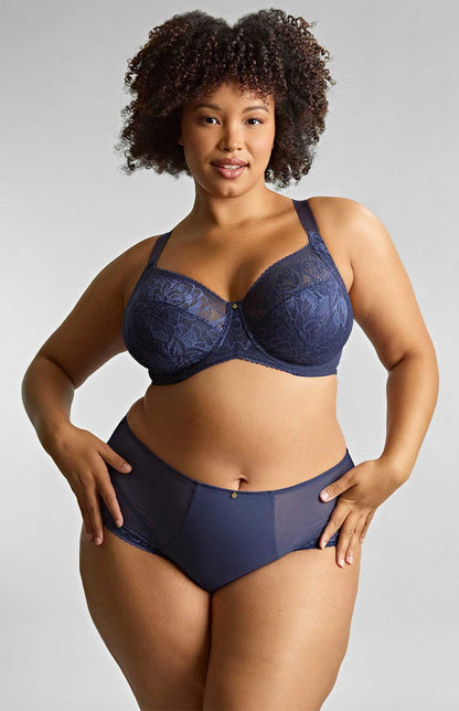 SCULPTRESSE - DREAM PLUNGE BRA IN navy