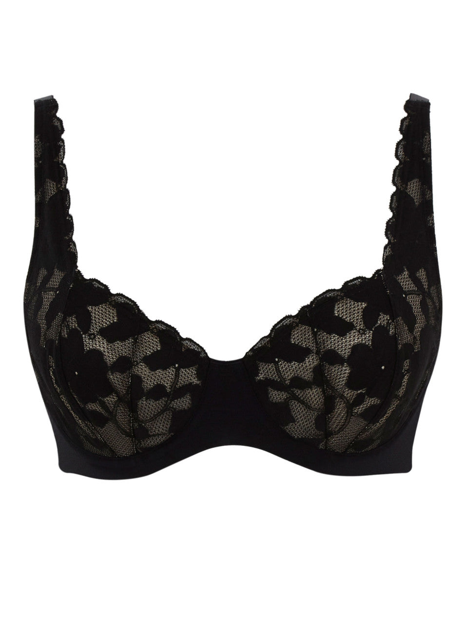 PANACHE - Amour High Apex Balcony Bra in Black
