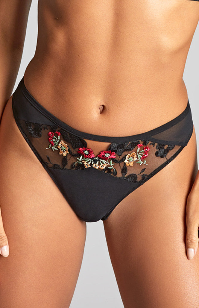 PANACHE - Ottilie Brazilian Brief in Black