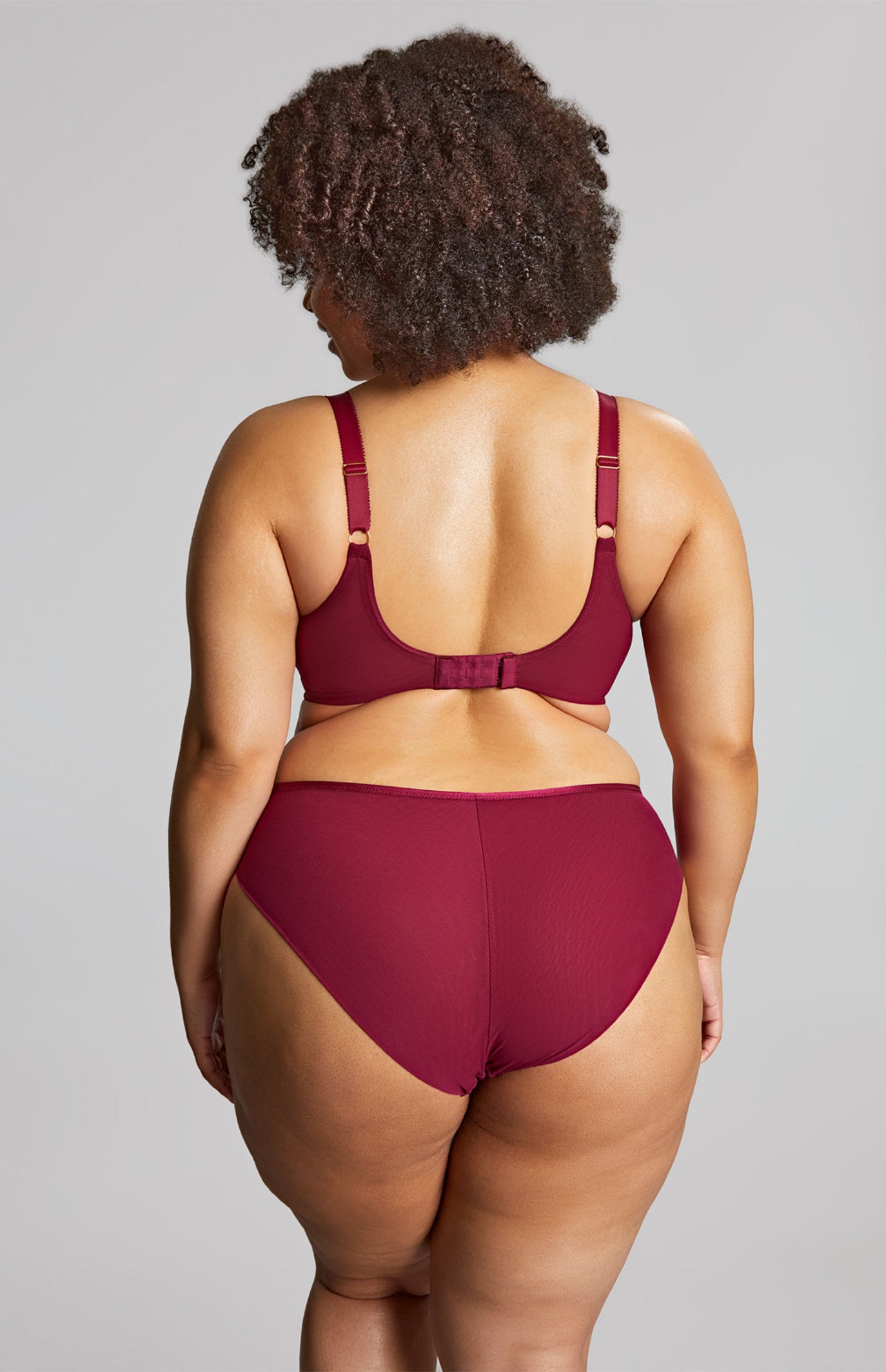 SCULPTRESSE - Natalia Full Cup Bra in Bordeaux Red