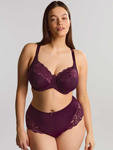 SCULPTRESSE - Amara Full Cup Bra in Plum