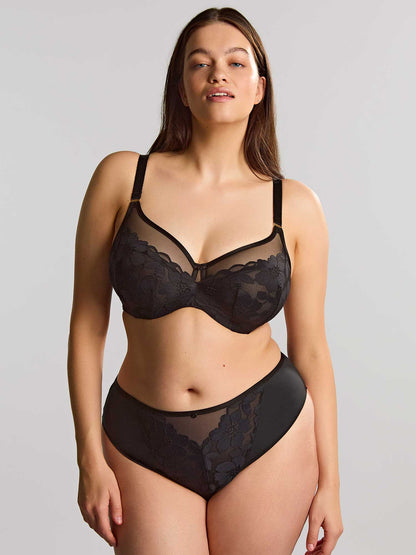 SCULPTRESSE - Flora Full Cup Bra in Black