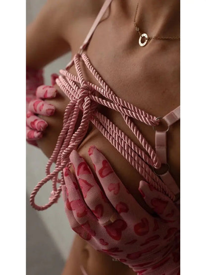 ANON SECRETS - Bombshell Set in Lipstick Pink