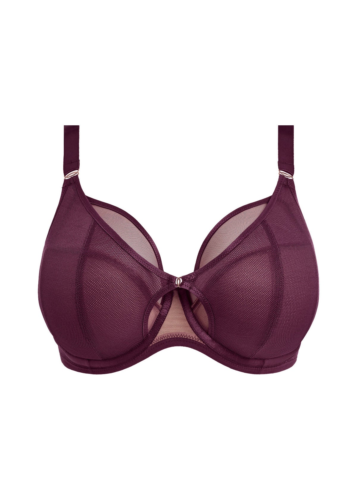 ELOMI - Kintai Plunge Bra in Blackberry