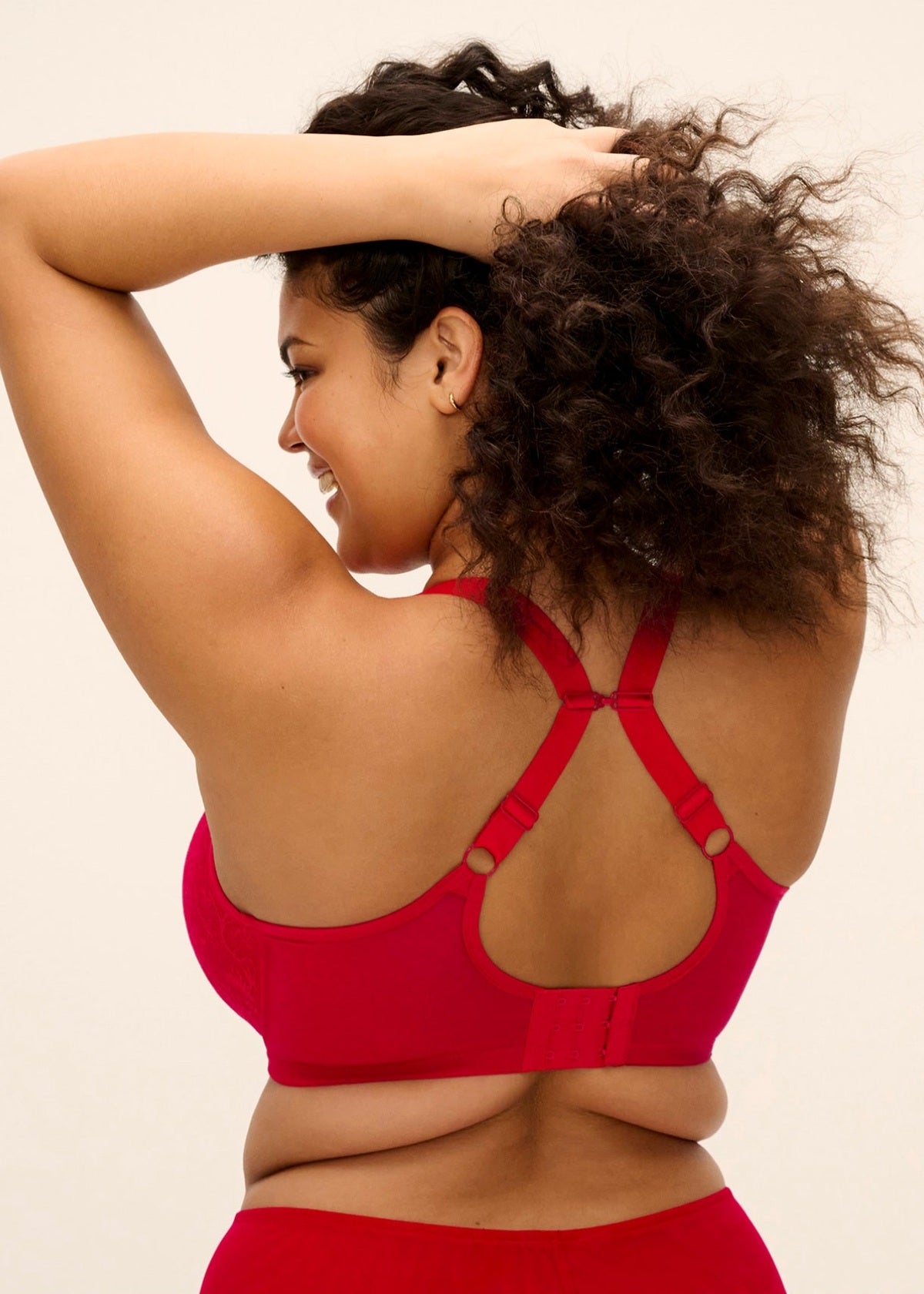 ELOMI - Brianna Uw Padded Half Cup Bra in Haute Red