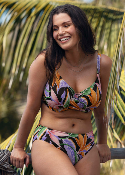 FANTASIE - Mykonos Cove Full Cup Bikini Top in Black