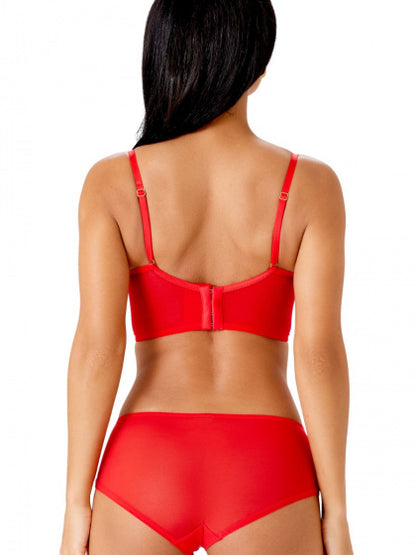 GOSSARD - Encore Padded Longline Plunge Bra in Allure Red